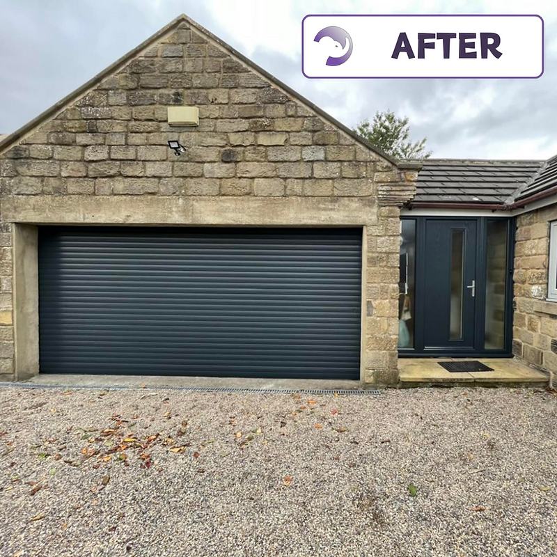 Anthracite garage door