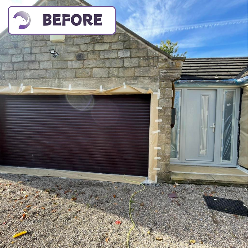 Garage before spraying
